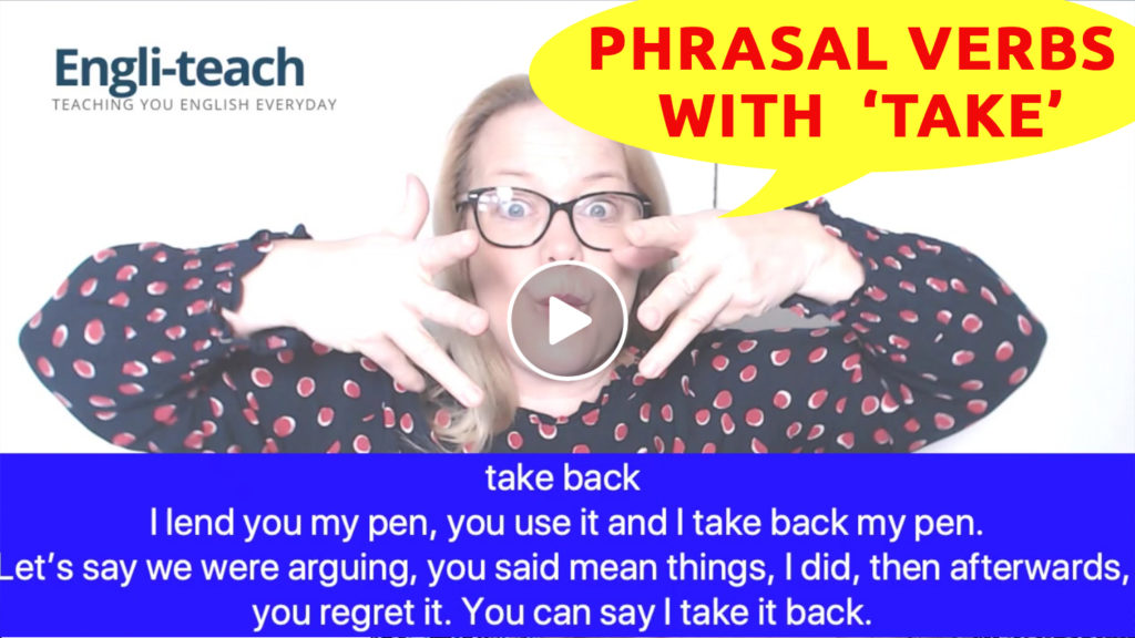 PHRASAL VERBS WITH TAKE